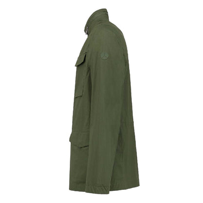 Green Cotton Men's Jacket