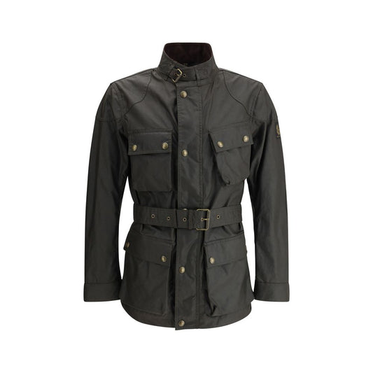 Green Cotton Rain Coat