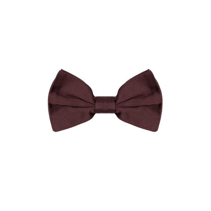 Burgundy Silk Bowtie