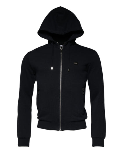 Blue Logo Full Zip Hooded Sweatshirt Sweater