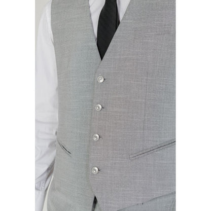 Gray Polyester Waistcoat
