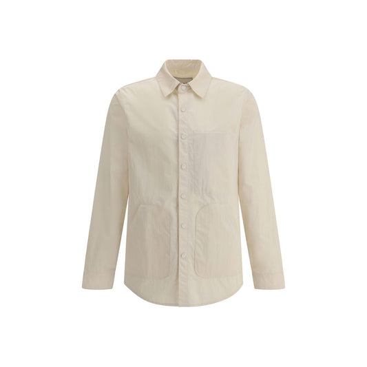 Cream Polyester Jackets And Coat