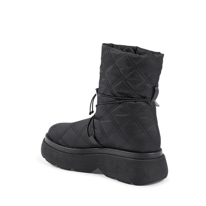 Black Nylon Boots