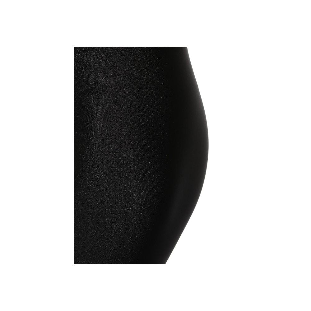 Black Polyester Women Leggings