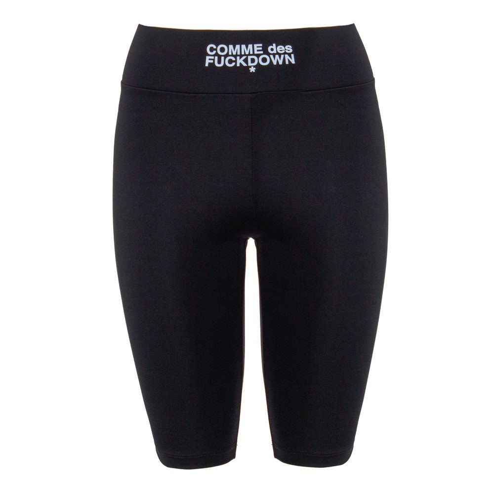 Black Polyester Women Leggings