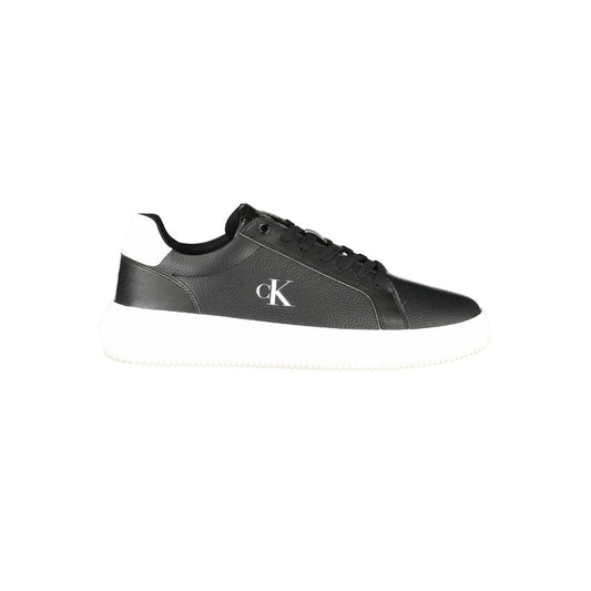 Black Leather Men Sneaker