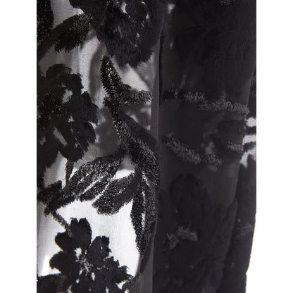 Elegante vestido de viscosa negro