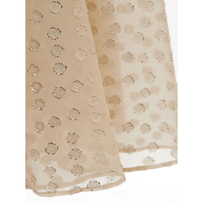 Vestido elegante de algodón beige
