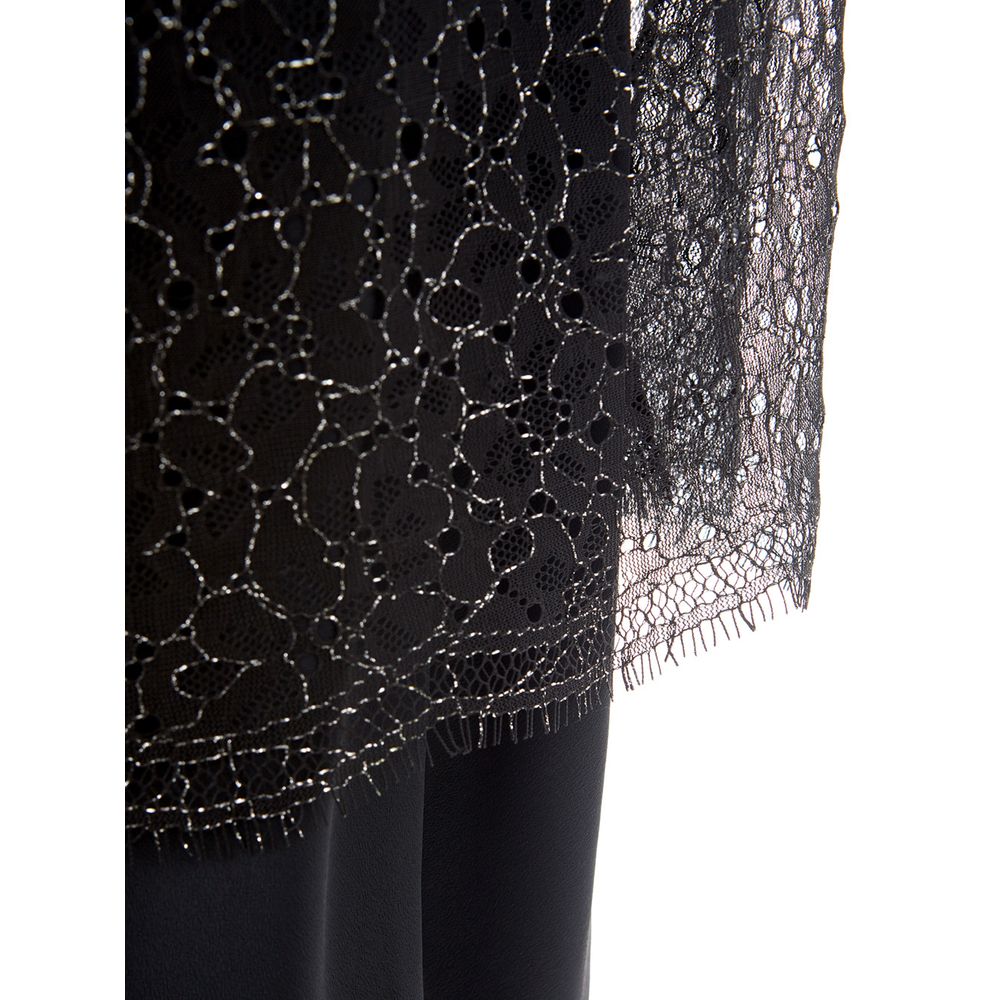 Elegante vestido de nailon negro