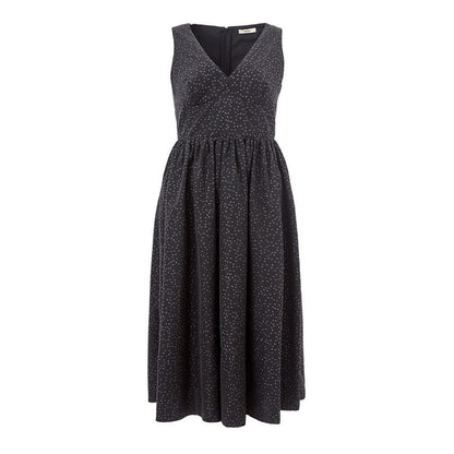Elegante vestido negro de polietileno