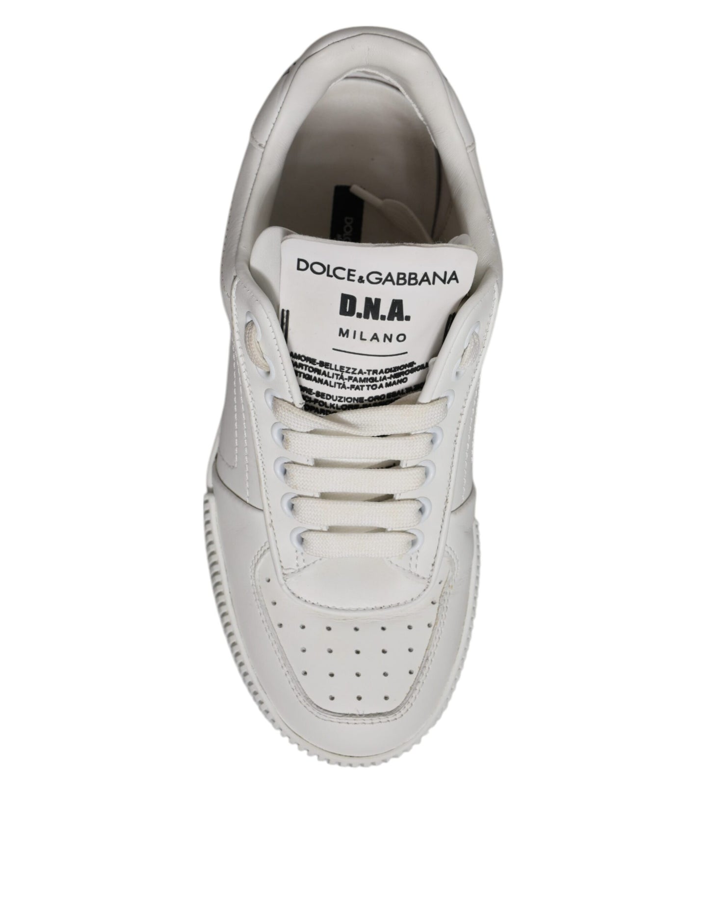 White Miami Leather Low Top Sneakers Shoes