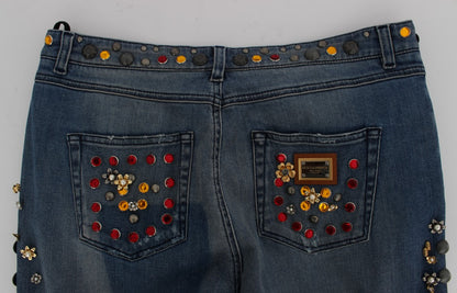 Enchanted Sicily Embellished Boyfriend Jeans