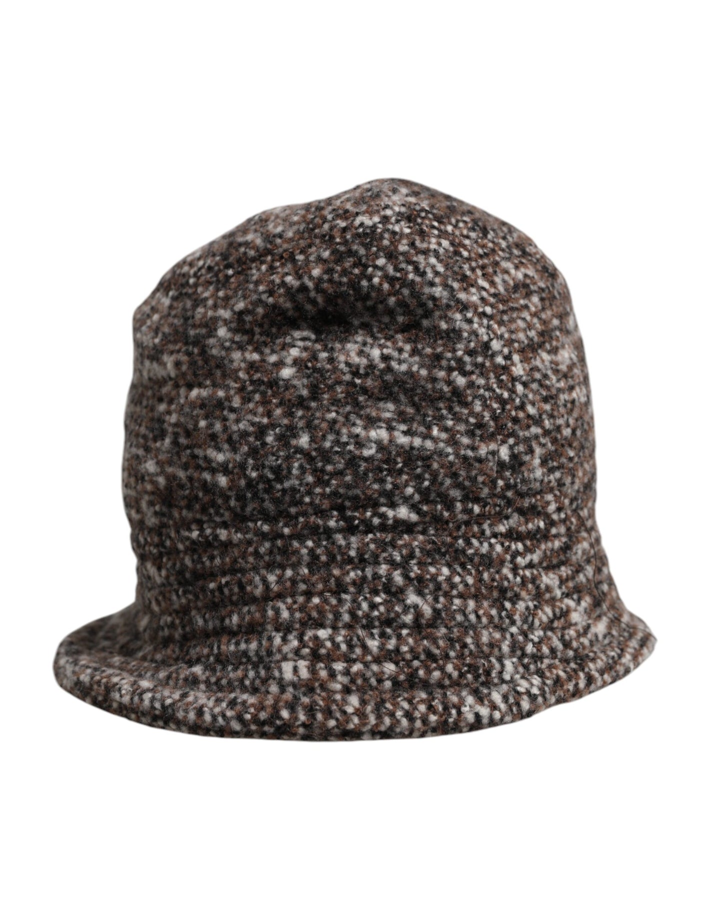 Brown Alpaca Wool Woven Bucket Hat