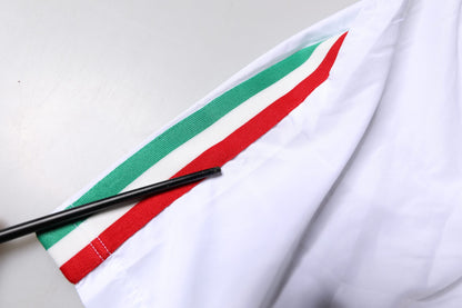 White Stripes Beachwear Shorts 2 Pc Swimwear