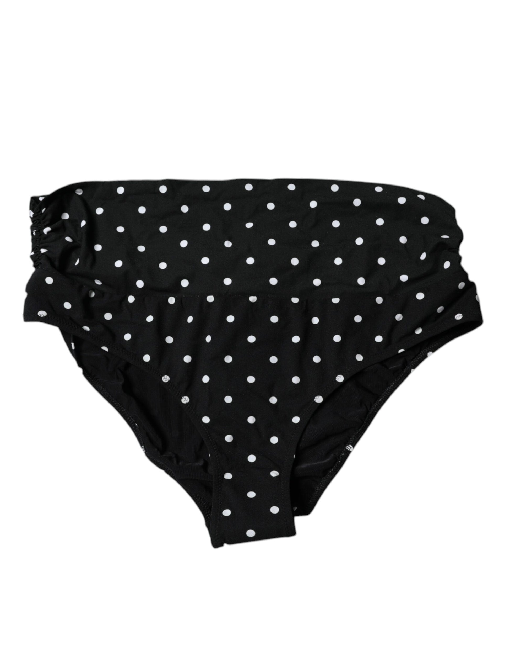 Black Polka Dot Swimsuit Bikini Bottom Swimwear