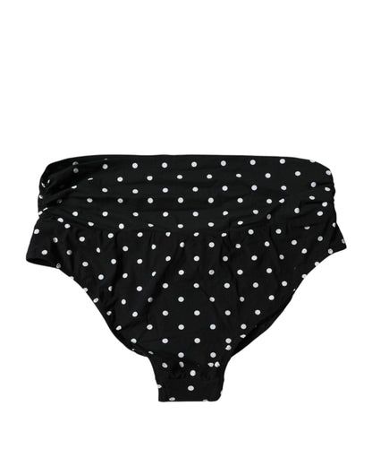 Black Polka Dot Swimsuit Bikini Bottom Swimwear