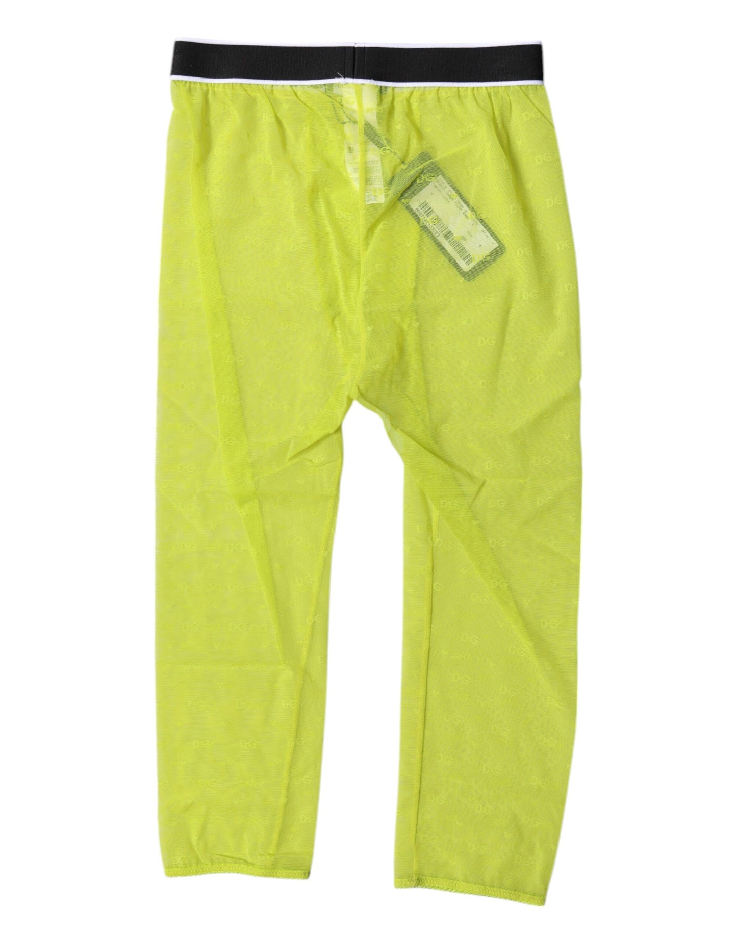 Green DG Logo Nylon Cropped Tights Underwear