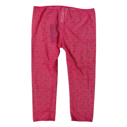 Fuchsia Logo Lace Lingerie Cropped Tight Underwear