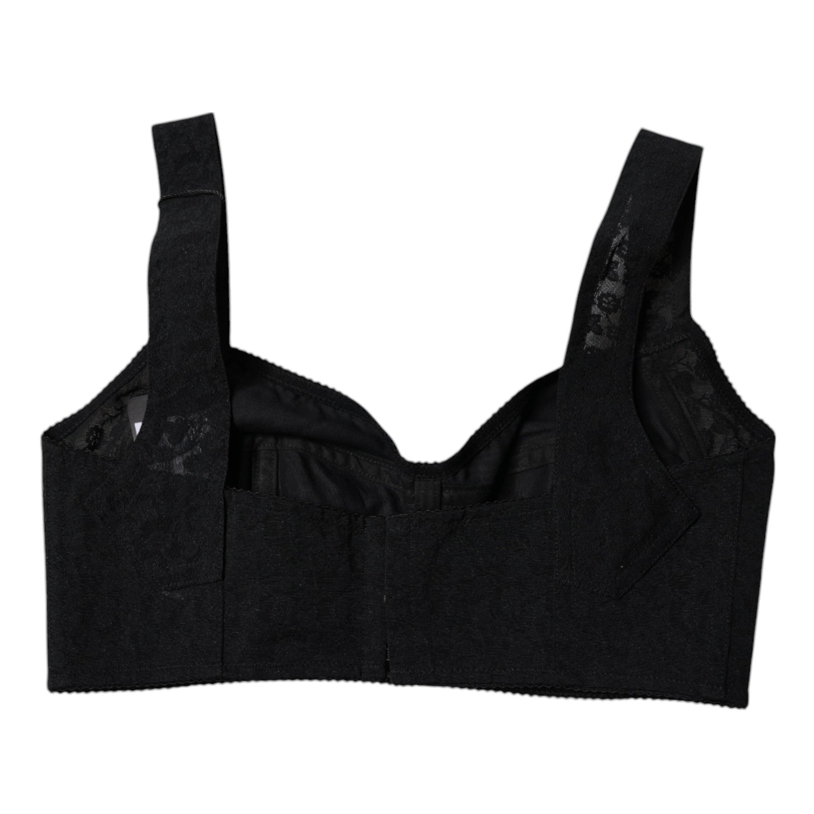 Black Nylon Balconcino Brassiere Underwear