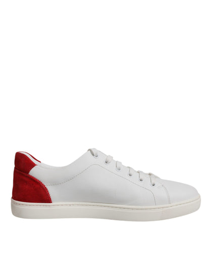 White Suede Leather Low Top Sneakers Shoes