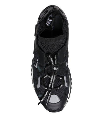 Black Mesh Sorrento Trekking Sneakers Shoes
