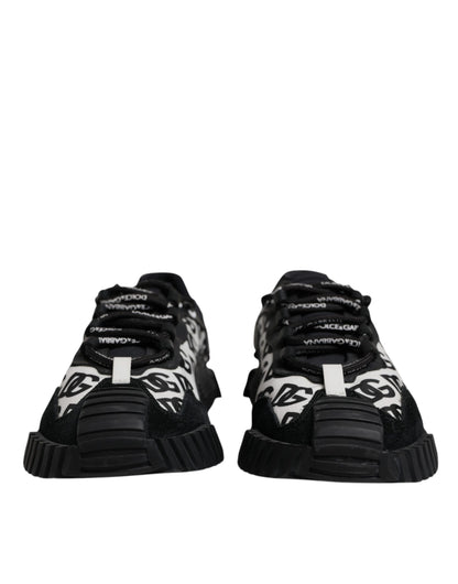 Black Logo Lace Up Low Top NS1 Sneakers Shoes