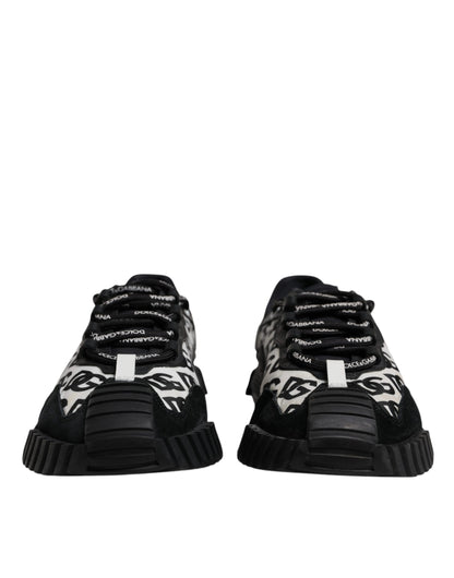 Black Logo Lace Up Low Top NS1 Sneakers Shoes