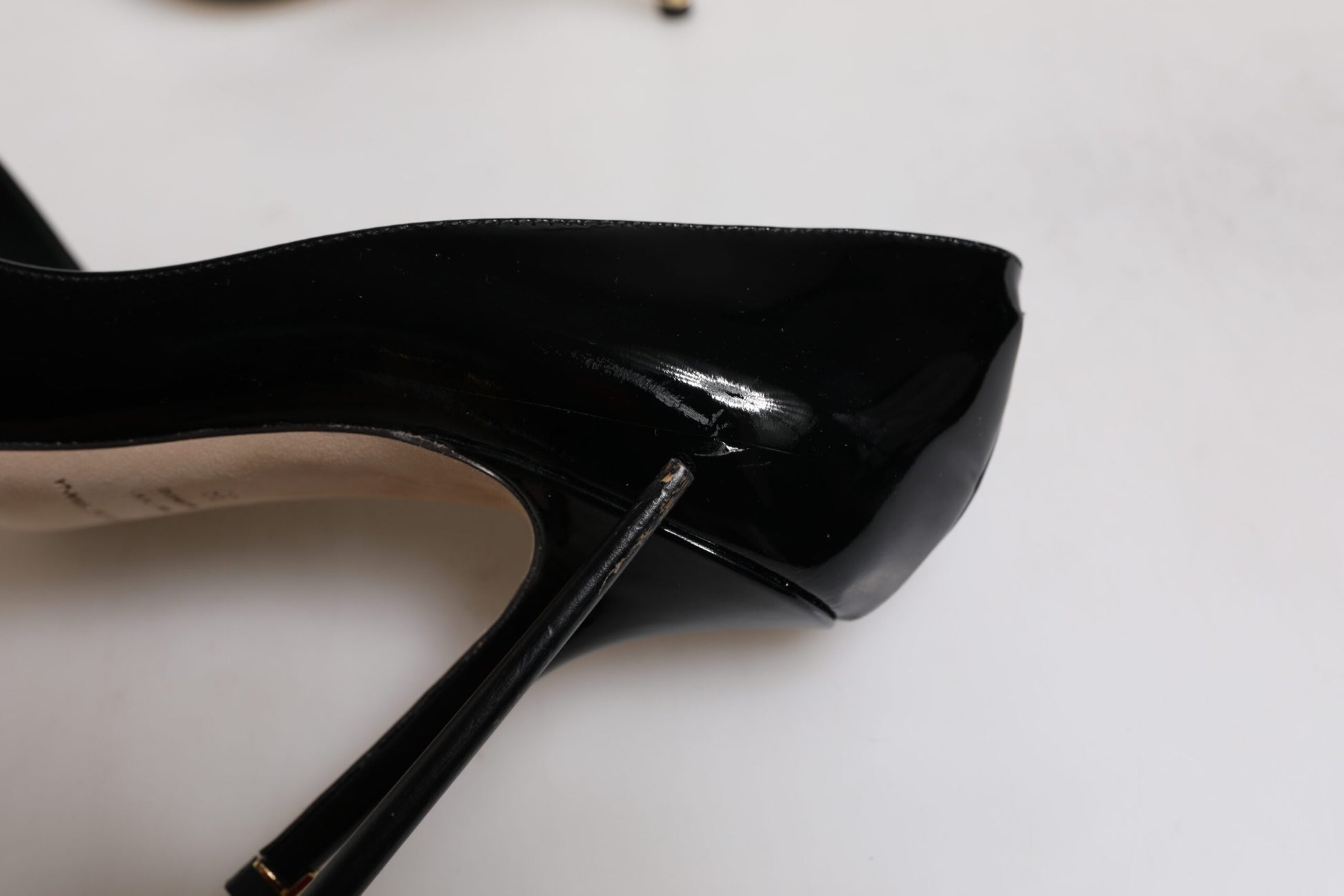 Black Patent Leather High Heels Pumps Shoes