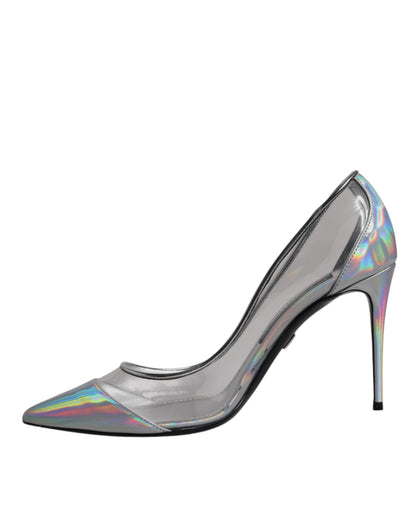 Multicolor Iridescent Pointed Toe Pumps Shoes