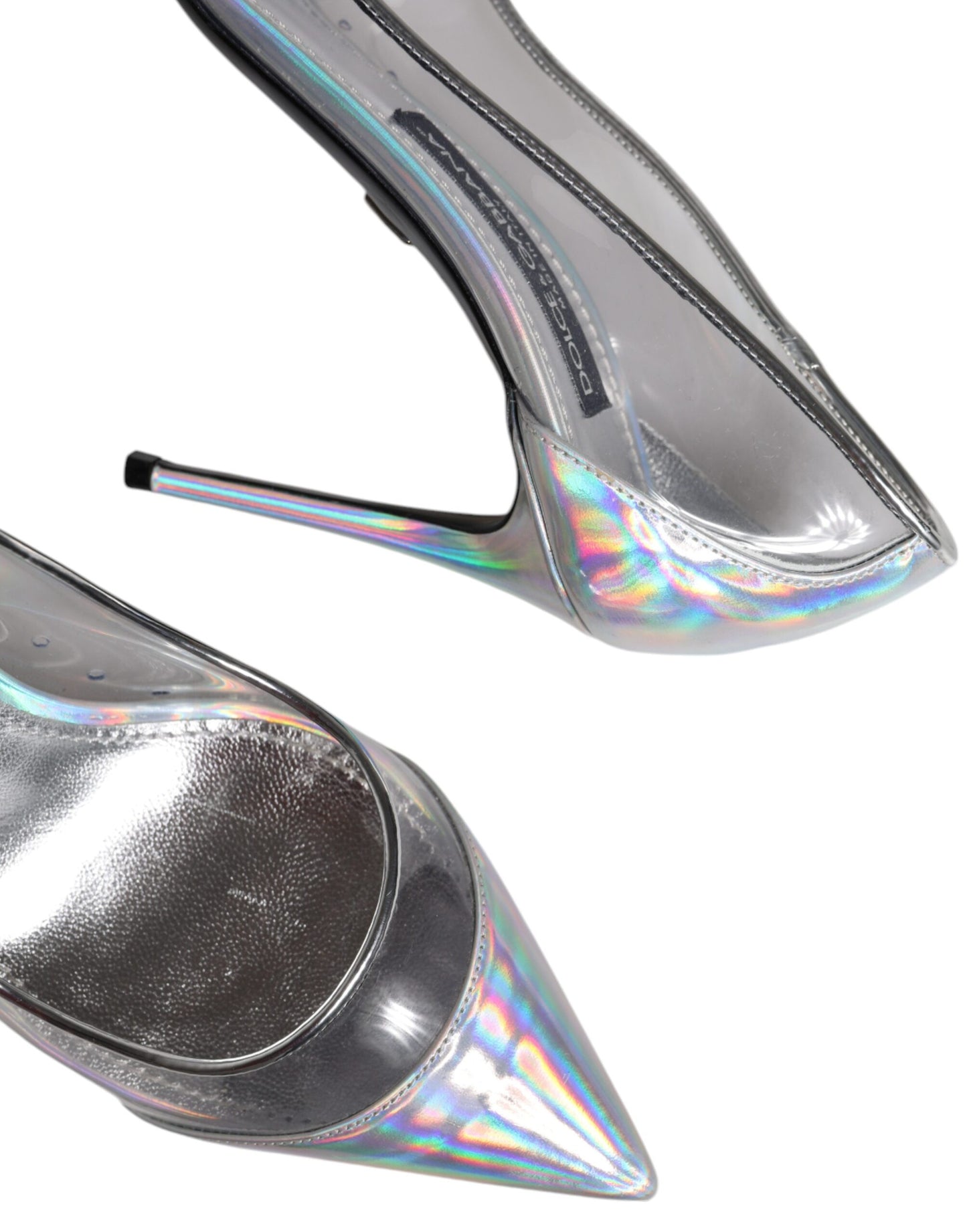 Multicolor Iridescent Pointed Toe Pumps Shoes