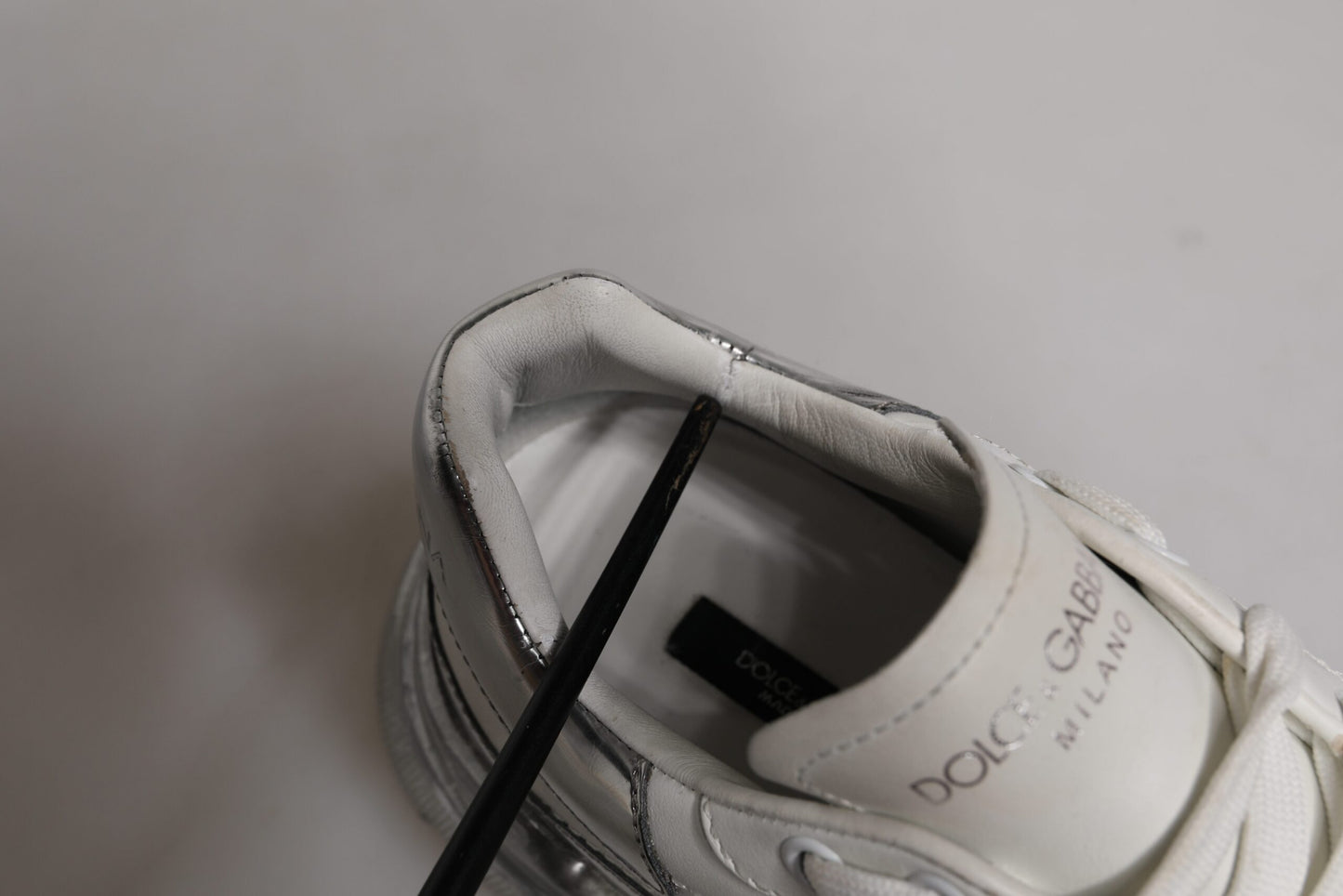 White Silver Daymaster Low Top Sneaker Shoes