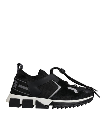 Black Mesh Sorrento Trekking Sneakers Shoes