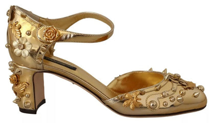 Gold Studs Vally Slingback Sandals Shoes