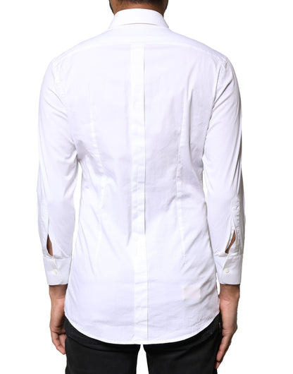 White GOLD Cotton Long Sleeves Men Dress Shirt