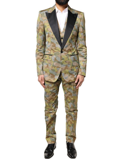 Multicolor Camouflage SICILIA 3 Piece Suit