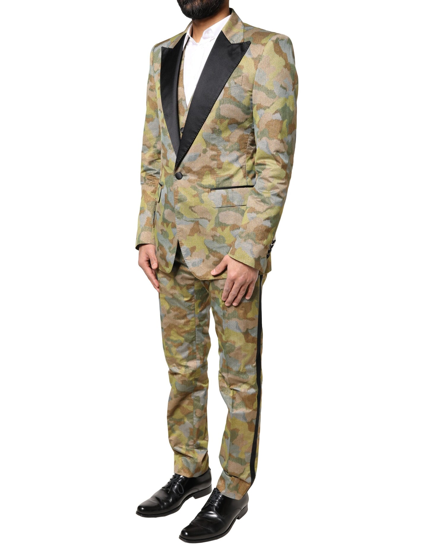 Multicolor Camouflage SICILIA 3 Piece Suit