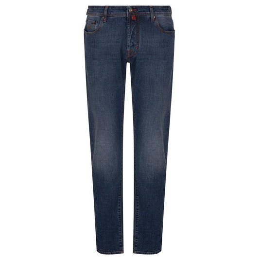 Blue Cotton Men's Slim Fit Jean
