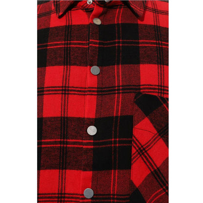 Red Cotton Men Jacket