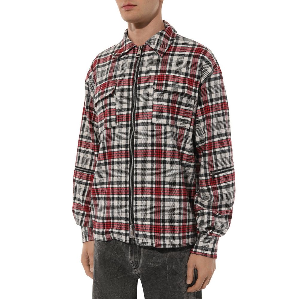 Multicolor Cotton Men Jacket