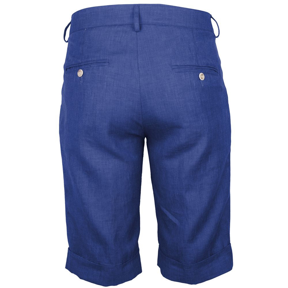 Blue Linen Short