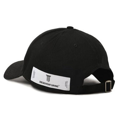 Black Cotton Men Cap