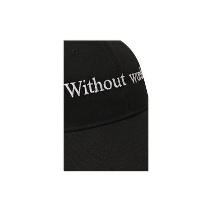 Black Cotton Men Cap