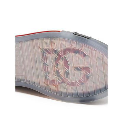 Black And White Leather Low Top Sneakers