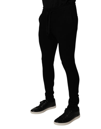 Black Cashmere Jogger Men Sweatpants Pants