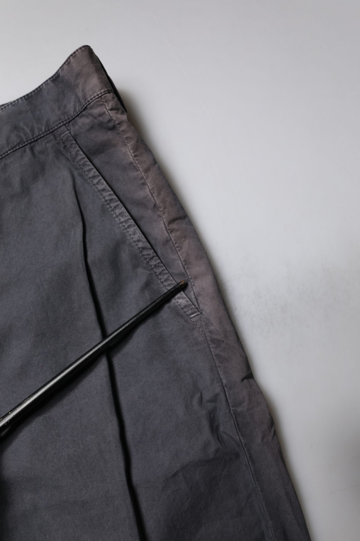 Dark Gray Cotton Mid Waist Men Bermuda Shorts