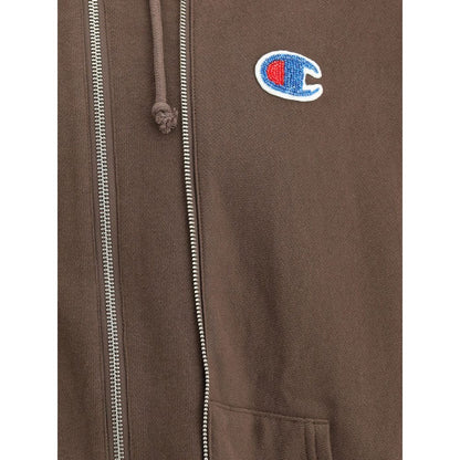 Hoodie with double zipper