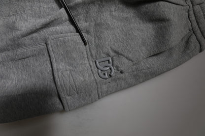 Gray Cotton Cargo Bermuda Sweatshorts Shorts