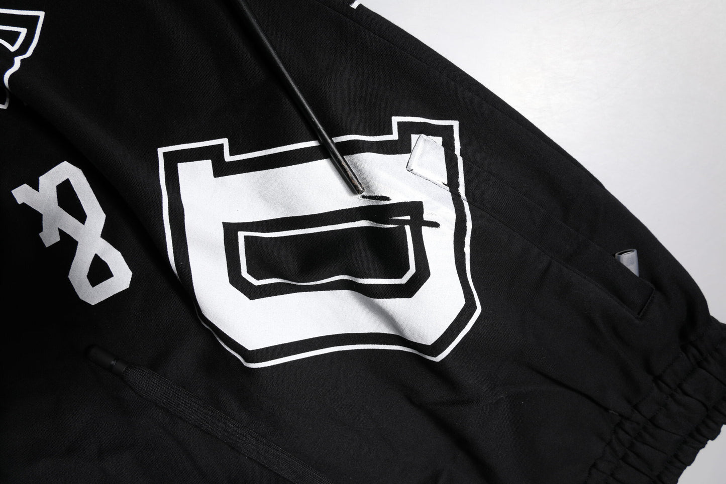 Black Logo Cotton Bermuda Sweatshorts Shorts