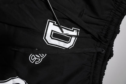 Black Logo Cotton Bermuda Sweatshorts Shorts
