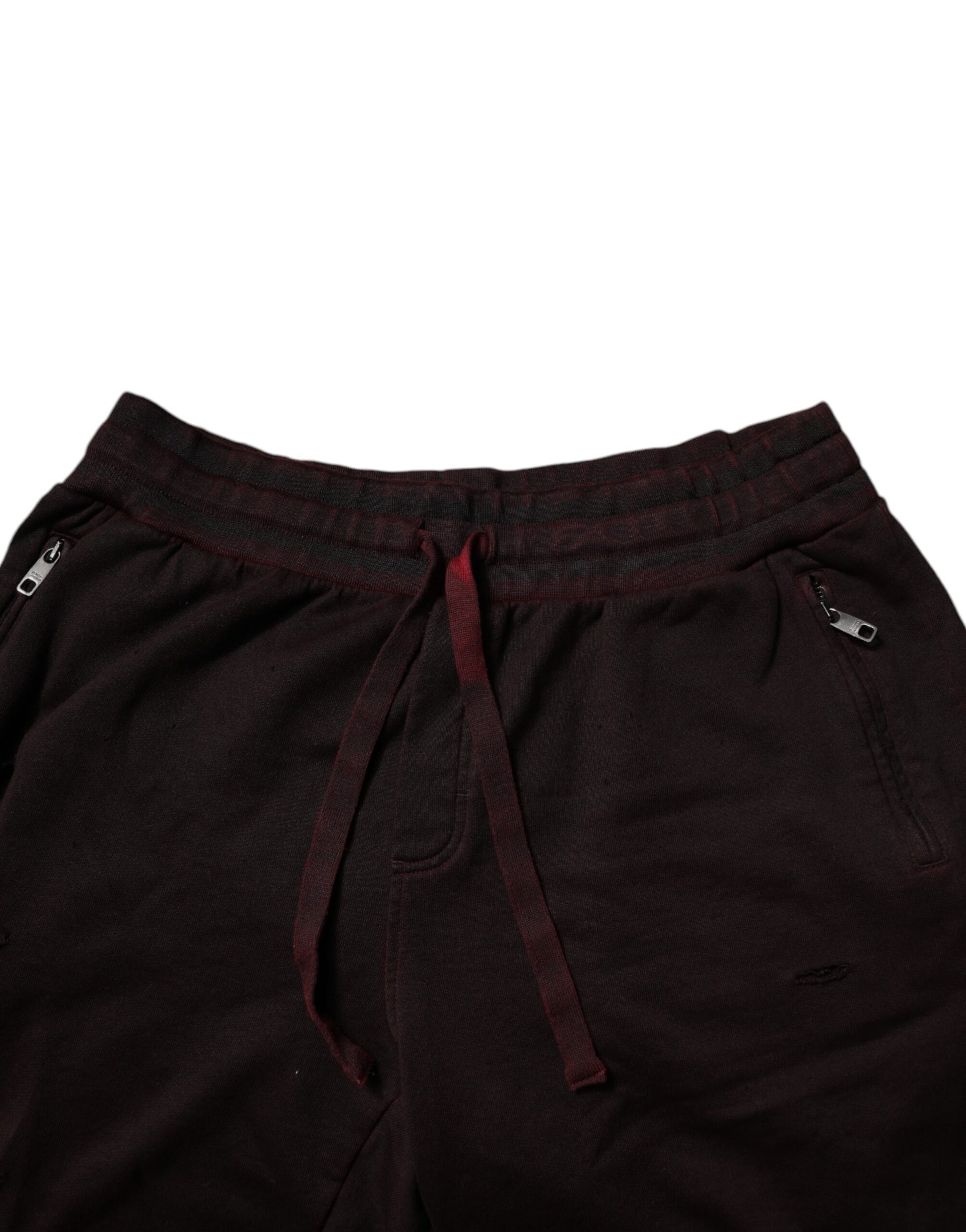 Bordeaux Cotton Bermuda Sweatshorts Shorts